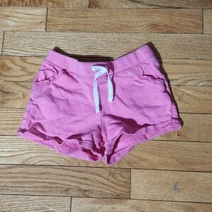 Girl's pink drawstring shorts